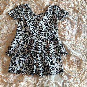 Wild rich kids size 7/8 one piece outfit jack skellington